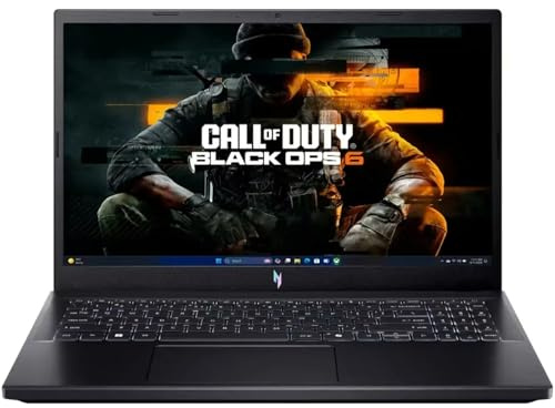 acer Nitro V Gaming Laptop, 15.6 FHD IPS Display, 144Hz, AMD Ryzen 5 7535HS, 6 Cores, GeForce RTX 4050, 16GB DDR5, 1TB SSD, Obsidian Black, Windows 11, BK, Laptop Bag, TWE Mouse Pad & Mouse