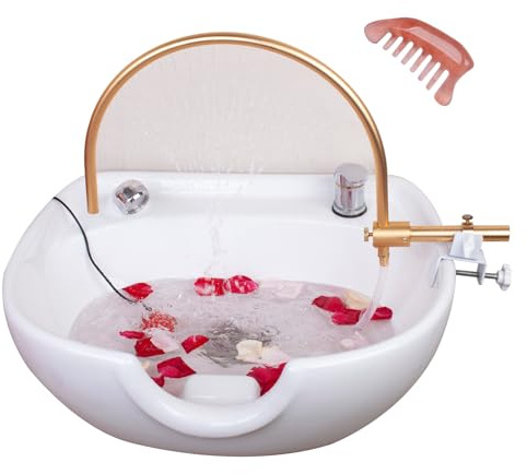 LTLSTYL Head Spa Equipment,Head Massage Salon Equipment, Suitable for Most Shampoo Basin Bed and Shampoo Bowl Sink Chair,Enhance The Shampooing Experience,Includes a Massage Comb