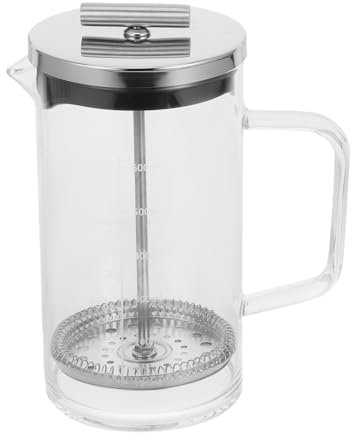 MAGICLULU 1 Pièce Cafetière à Piston Transparent avec Échelle Presse à Café Manuelle pour Maison et Bureau Pratique et