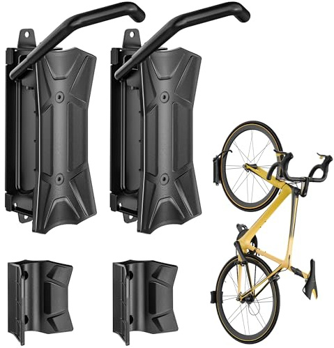 monTEK Schwenkbar Fahrrad Wandhalterung Platzsparend bis 35kg, Klappbar