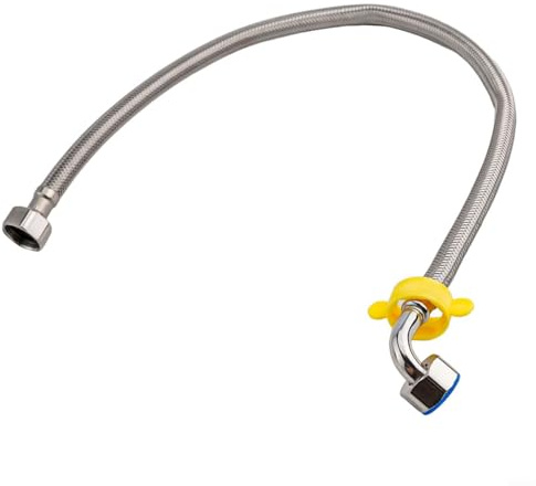 Raccords de tuyau en acier inoxydable, flexibles pour robinet, tuyau de douche, anti-pliage, anti-explosion pour chaudières, plomberie, salles de bains, cuisines (60 cm)