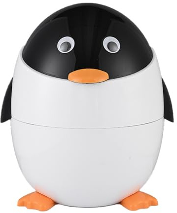 Generico – Simpatico decorativo con coperchio ribaltabile, cestino per rifiuti compatto, elegante organizer per la stanza, portarifiuti leggero dal design adorabile | picc