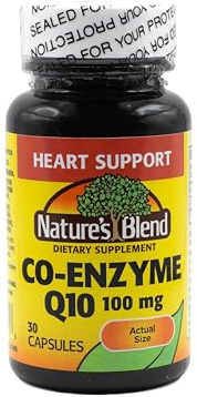 Nature's Blend Coenzyme Q10 100 mg 30 Capsules