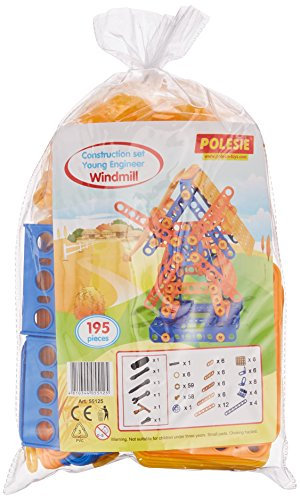 Polesie Konstruktionsset Windmühle Nr. 2, 195-tlg. m. Bauteilen Werkzeug Anleitung