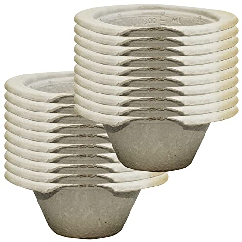 Qualicare Disposable Card Pulp Emergency Vomit Sick Urine Bowl 800ml, 20 Pack