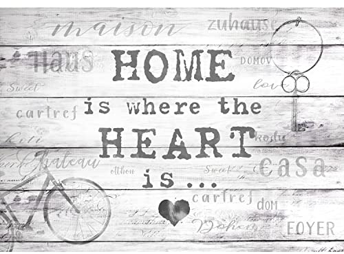 Runa Art Papel tapiz fotográfico Inicio de la vendimia 352 x 250 cm Lana Fondo De Pantalla XXL Moderna Decoración De Pared Sala Cuarto Oficina Salón Negro y blanco 9443011c