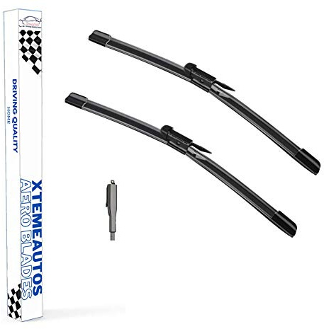 Xtremeauto Replacement Front Windscreen Wiper Frameless Blade Kit - 2x Blades For Nissan QASHQAI/QASHQAI +2 SUV Feb 2007 to Dec 2013