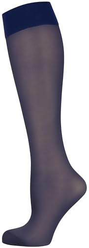 Nur Die Knie Fit in Form 40 DEN mit starker Stützwirkung entlastende semi-transparente Nylon Fein-Kniestrümpfe breiter Komfortbund Damen