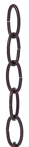 B&P Lamp® Antique Bronze Finish 8 Gauge Oval Chain
