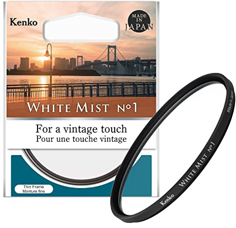 Kenko Soft Filter White Mist No.1 φ49 mm, para un Toque Vintage, Efecto Suave, Fabricado en Japón, 519653