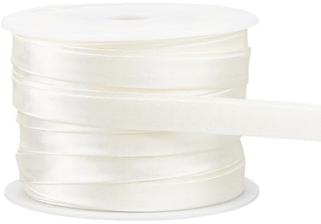 BENECREAT 12.5 m Doppelt Gefaltetes Schrägband, 10 mm Paspelband Aus Baumwollstoff Beigefarbenes Nahtband Zum Nähen, Teppichkanten, Diy Handwerk, Nähen, Quilten