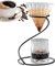 Uhngw Soporte para goteo de café, soporte para filtro de café, soporte para tazas de filtro de café, soporte para cafetera, soporte para cafetera y cafetera para hacer café