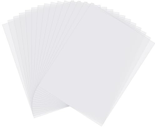 Gitua 30 Stück Overheadfolien, DIN A4 0.1MM Hochwertige Overhead Folien Transparent für Tintenstrahldrucker und Laserdrucker Kopierer OHP