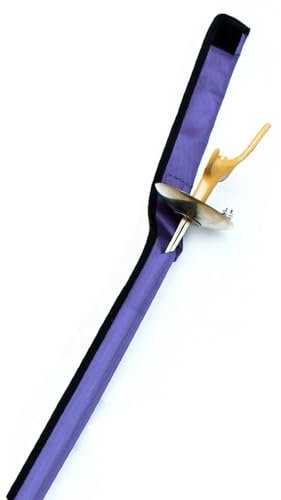 LXRHLIKG Tragbare, Faltbare Schwerttasche für den Fechtsport, Universelle Fechtsack mit Hart-PVC-Rohr, Fechtaufbewahrungstasche für Florett, Degen und Säbel, Fechtsack aus 1680D Oxford-Stoff(Purple)