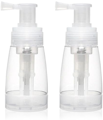 Wedhapy Puder-Sprühflasche 2 Stück 180 ml tragbarer Puderspender mit konvergierender Düse gleichmäßig dosiertes Puderspray für Babypuder Körperpuder und essbaren Glitzer