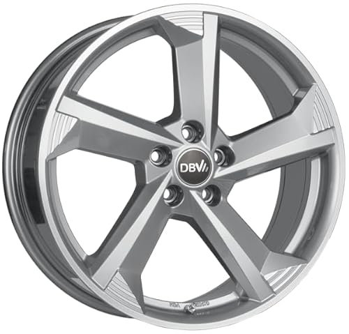 17 Zoll Alufelge DBV TORINO III 7,5x17 5/100 ET40 hyper silber, front poliert Felge