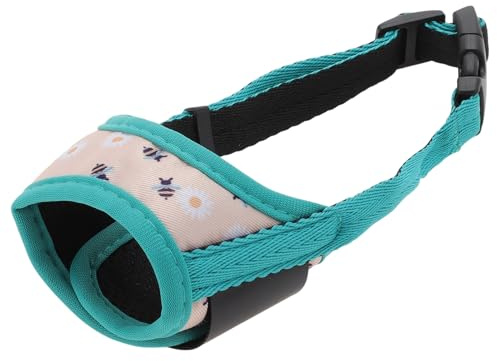 CAPASTEC Weicher Hundemaulkorb Grün 1Stk Für Hunde Atmungsaktiv | Farbe Grün, Material Polyester, Gewicht 35g, Maulkorbumfang 9-12cm, Größe XS, Verstellbarer Gurt, Schnellverschlussschnalle