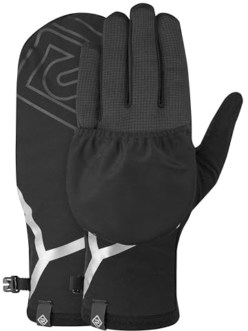 Ronhill Running, Wind-Block Convertible Glove, Black, M