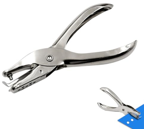 WUSJCOF 1 Pezzo Perforatrice per Carta, Etichette di Controllo, Biglietti d'Ingresso, Scrapbooking, Auguri, Biglietti da Visita, Perforatore in Metallo, Fustellatrice per Carta (Diametro Foro: 6mm)