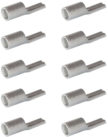 10 Stück Stiftkabelschuh 16mm² Unisoliert aus Kupfer Gewalzt, Verzinnt Unisoliert Quetschverbinder für Zuverlässige Verbindungen in Der Elektrotechnik