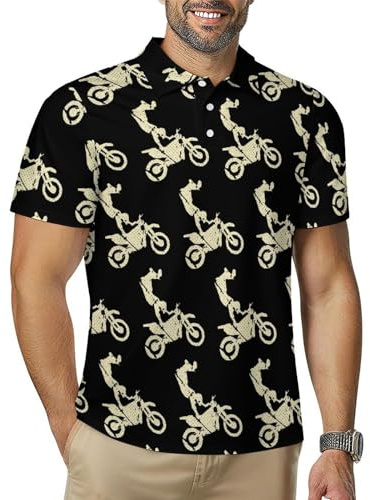 Motorbike Got Dirt Bike Men's Polo Shirt Golf T-Shirts Tennis Tops Short Sleeve Quick Dry