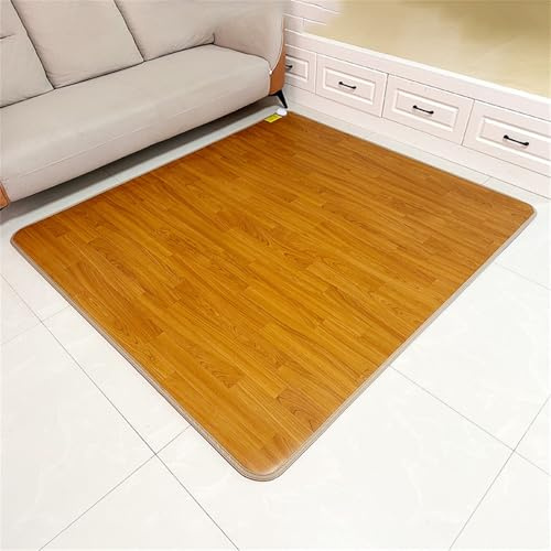 Alfombra Eléctrica Calefactada De Grafeno, Alfombra Calefactada Con Temporizador, Alfombra Calefactora De Suelo, Calentador De Pies Calentamiento Rápido, Para Salón, Dormitorio Y Oficina,B,100*150cm