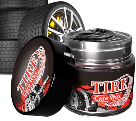 Generisch Cire pour pneus - 30 g de pâte de protection sûre pour voiture et moto - Formule d'entretien en caoutchouc douce pour les amateurs de voitures, entretien intérieur et extérieur des véhicules
