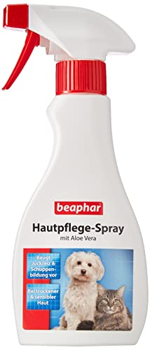 BEAPHAR - Hautpflege-Spray Für Hunde Und Katzen - Gegen Zecken Und Flöhe - Mit Aloe Vera Und Nachtkerzenöl - 250 ml