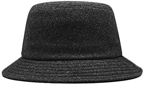AHECZZ Hut,Herren Fischer Hut Winter Warmer Eimer Hut 56-60cm Dunkelgrau