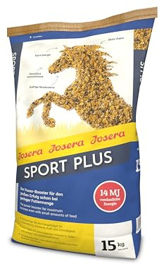 JOSERA Sport Plus (1 x 15 kg) | Premium hästfoder för sporthästar | havrefri | energirik kraftmüsli för hästar på tungt arbete | 1-pack