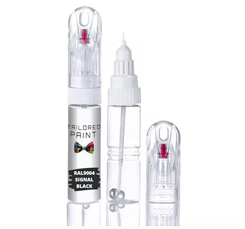 RAL9004 Signal Black Multi Surface Touch Up Paint Pen All in 1 Interior & Exterior Wood, Metal, Plastic, uPVC, Ceramic All Weather Satin 60% Semi-Sheen