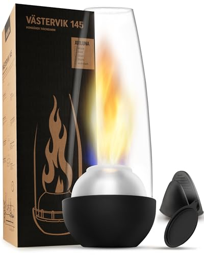 Aviluna® Tischkamin | Umarme die beruhigende Wärme Einer echten Flamme Tischfeuer | Ethanol Tischkamin Macht jeden Moment zu etwas Besonderem | Tischkamin Indoor schafft Romantik und Gemütlichkeit