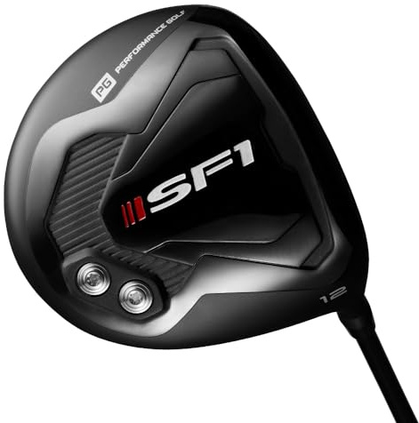 Performance Golf SF1 Driver I Square Face Technology I Aktivera kontrollerat snitt (Senior, höger)