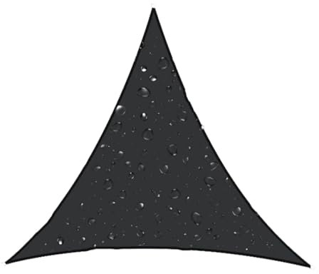 HUJZJY Tenda a Vela Ombreggiante Triangolare 4x4x4m, Tenda a Vela Impermeabile Parasole, Vela Parasole Blocco UV Tenda da Sole da All'aperto Giardino, Balconi, Campeggio