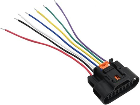 Hoypeyfiy 1PC Car 7 Pin Ignition Coil Connector Plug Wiring Harness, Ignition Coil Plug Connector Replacement for Vauxhall Adam Astra J Corsa D Replaces 1930-0958 PP10000888 15CM