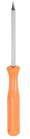 QUARKZMAN Tournevis Torx T5 en Acier au Carbone de 4 de Longueur, Tête en Étoile de Sécurité à 6 Points Non Magnétique, Tournevis de Précision avec Poignée Antidérapante, Jaune