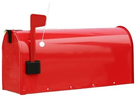 SENYAKI Letterbox Post-Mount Mailboxes Stand Floor Metal Postbox Outdoor Garden Park Villa Newspaper Letter Box Bucket Letterbox post box(Box)