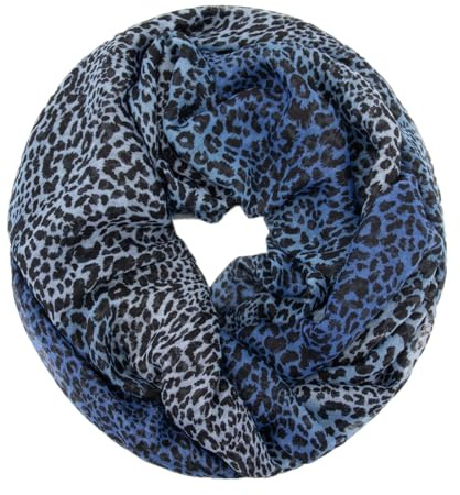 Glamexx24 Damen Schal Leo Muster Langschal Loop Schlauchschal Tuch XXL Loopschal Mädchen Animal Print Tuch