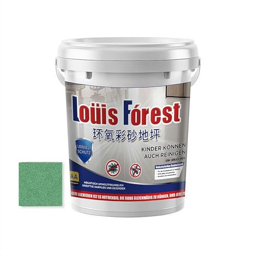 Rivestimento per pavimenti in resina epossidica effetto marmo lucido, rivestimento per pavimenti in resina epossidica Louis Forest, vernice per pavimenti impermeabile a base d'acqua, vernice per