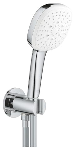 GROHE Tempesta Cube 110 Wasserauslass Handbrause Set mit Ellenbogen 3 Strahlen Rain,Jet,Massage 26910003