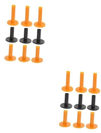 Toyvian 2 Sätze Golf Golf Tees Verlust Training Tees 3 1/4 Unzerbrechliche Kurze Tees Golf Übung Golf Driving Range Tee Golf Tees Für Matten Golf Zubehör 9 Stücke * 2 Zufällige Farbe