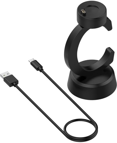 AWADUO Compatible with Garmin Vivoactive 6/Tactix 8 Amoled 47mm/51mm/Tactix 8 Solar 51mm Replacement Smartwatch Charging Dock with Cable USB Extension Cord Charger Cables Watch Accessories(1m/3.3ft)