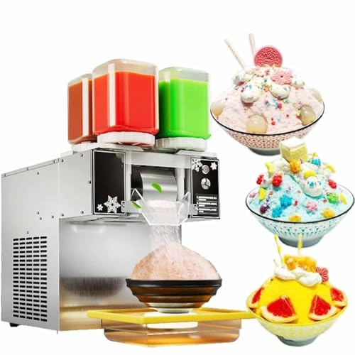 Machine Commerciale Coréenne Bingsu,Refroidissement Par Air,Machine à Glace,Rasoir,Flocon De Neige,Avec 4 Seaux à Glace,9 Niveaux De Réglage,Pour Restaurant,Café,1200W