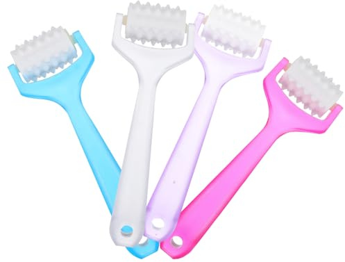 4 Stück Gesichtsmassageroller aus Abs und Pvc Manuell