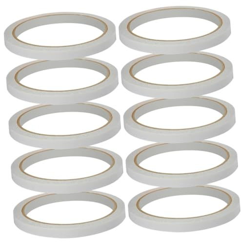 LIGIGWASH 10 Pièces Ruban Adhésif Double Face Lot de Adhésif Repositionnable pour Manuels Bricolage Papeterie de Bureau et Scrapbooking