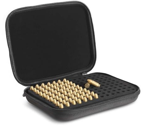 9MM Patronenbox für 140 Patrone, 9MM Ammo Storage Case, 9MM Munitionsboxen kompatibel mit 9mm Luger, 9mm Parabllum, 9mm Makarov, 380 ACP .32 ACP, 40 S&W, Patronenbox für 9MM kann gesperrt Werden