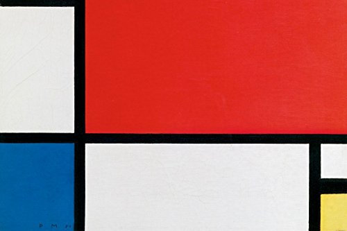 1art1 Piet Mondrian Composizione II in Rosso, Blu, Giallo, 1930 Carta da Parati Adesiva 180x120 cm