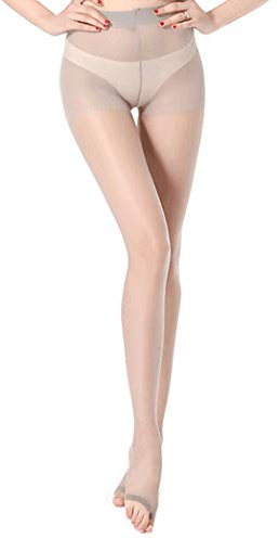WILLQ Strumpfhosen für Frauen, Kompressions-Strumpfhosen mit offenen Zehen, Strumpfhosen ohne Zehen, offene Zehen-Strümpfe Spitzenstrümpfe mit hohem Oberschenkel,Grau,2 Pair