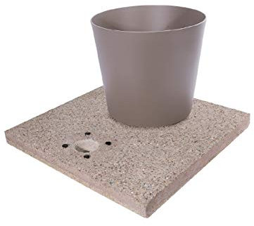 Bel-fer base in graniglia di cemento completa di vaschetta 42/BSE/4 vari colori (TORTORA)