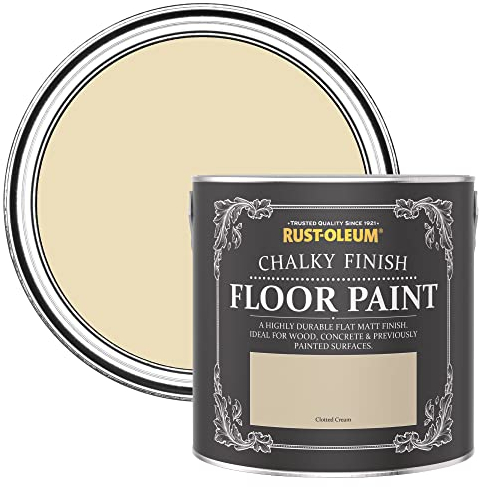 Rust-Oleum Cream Scratch-Resistant Floor Paint in Matt Finish - Clotted Cream 2.5L